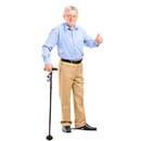 Bengala Ajustável Led Dobrável