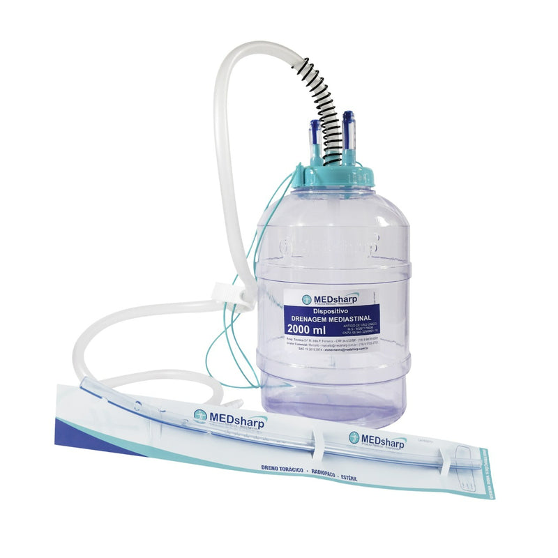 Kit Mediastinal  ( Pote e Dreno com conector cortado de acordo com FR)